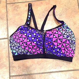 Zippered Sports Bra